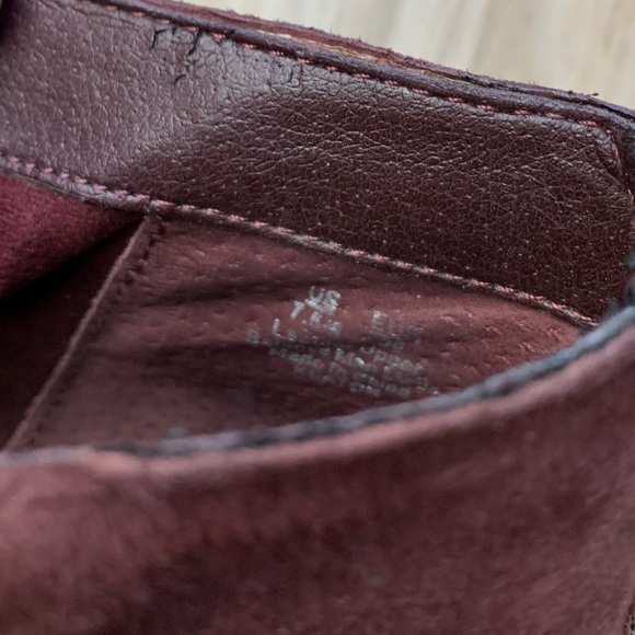 SAM EDELMAN Purple Suede Ankle Booties "Keaton" Hidden Platform Heels Size 7.5 - Picture 7 of 11